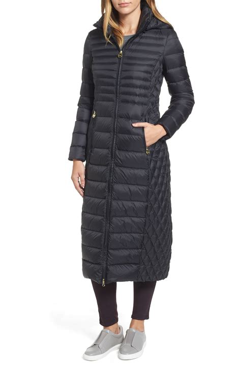 michael kors womens long puffer jacket|Michael Kors packable jacket women.